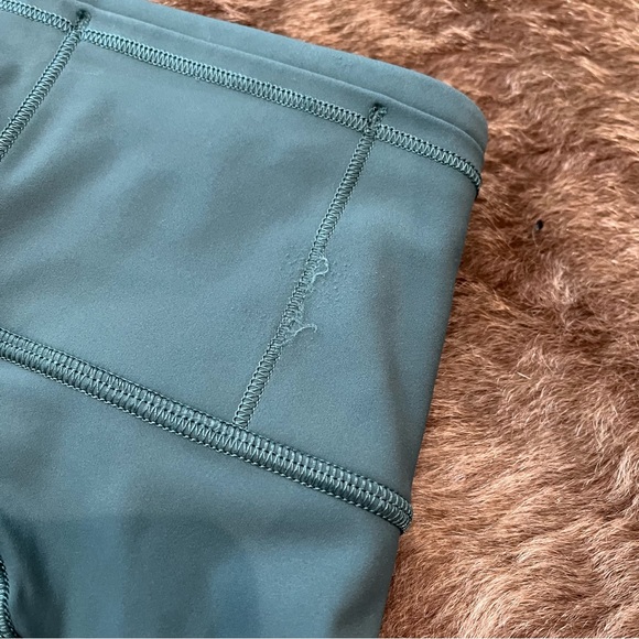 Lululemon Fast & Free 7/8 Tight II Nulux 25” Green Smoke - Picture 12 of 14